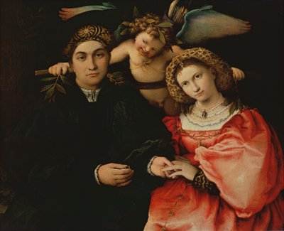 Signor Marsilio Cassotti and his Wife, Faustina by Lorenzo Lotto